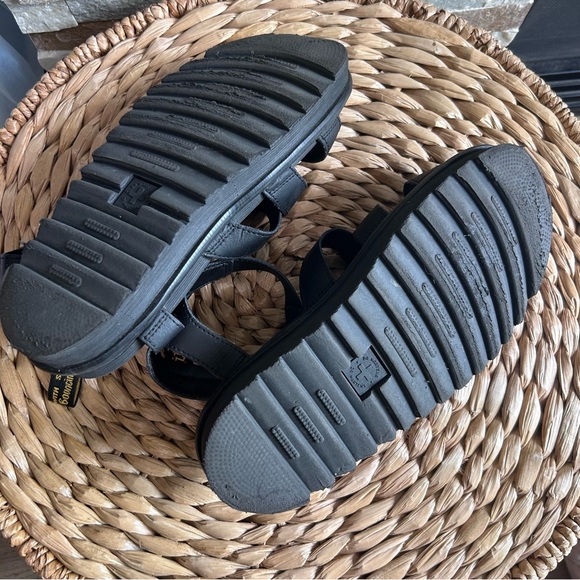 Dr Martens Blaire Platform Black Leather Sandals UK 6.5 EUR 40 Lightweight Punk - Picture 3 of 8